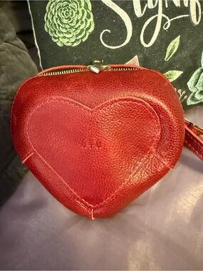 PLG Heart Crossbody Bag in Chili Red